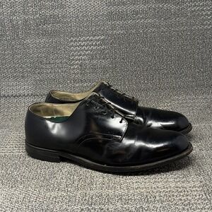 Vintage 1995 US Navy Wolverine Black Leather Service Shoes Men's 13.5R